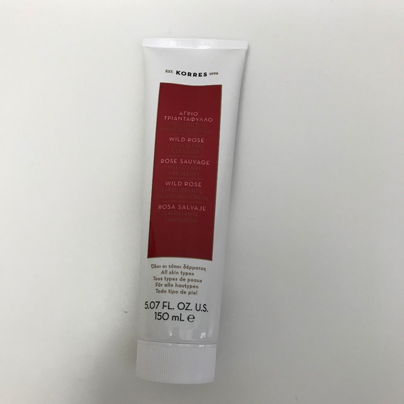 korres rose exfoliating cleanser